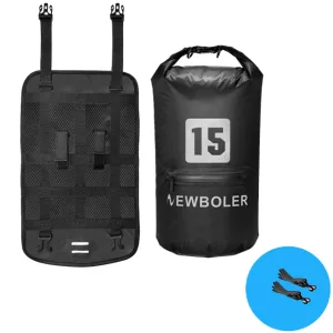 Waterproof Bike Handlebar Tube Bags - Style 2 Black 15L