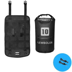 Waterproof Bike Handlebar Tube Bags - Style 2 Black 10L