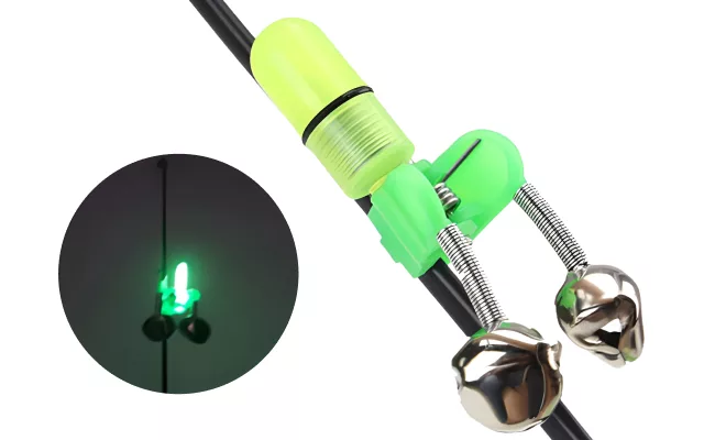 LED Light Fishing Rod Bells Bite Alarm