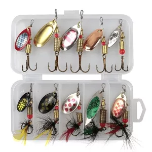 fishing lure, fish bait, spinner bait, fishing lure set, metal fishing lures, spoon bait