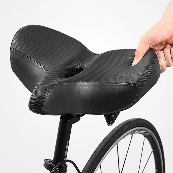 Bike Wide Saddle Comfortable Bicycle Cushioned Seat