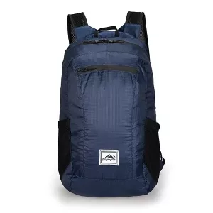 Foldable Travel Backpack Outdoor Bag - Blue