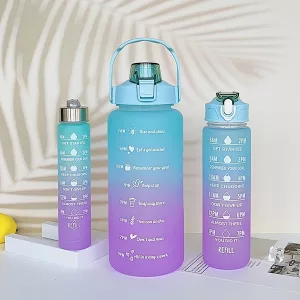sports water bottle, gym water bottle, bottle with straw, gradient water bottle