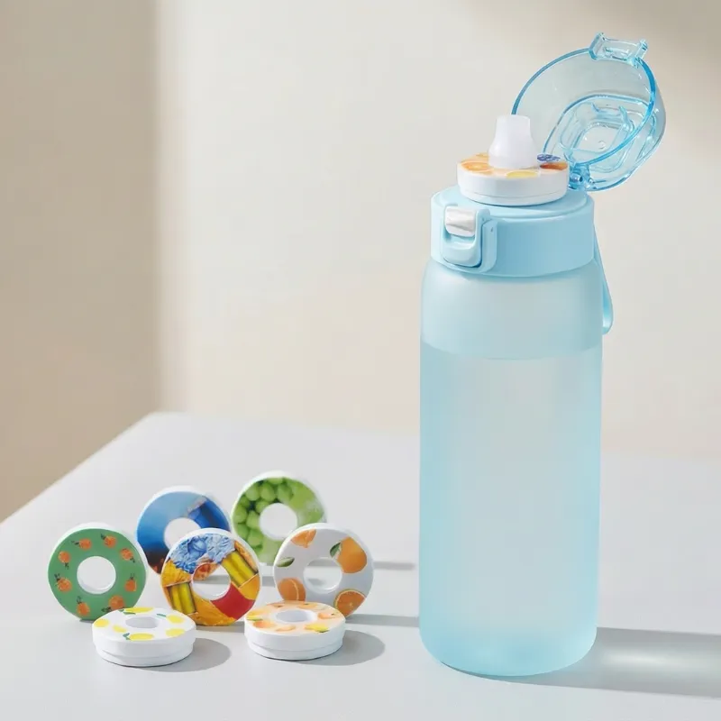 water bottle, water bottle with straw, flavored water bottle, scent water bottle